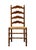 Late 20th Century High End Vintage Solid Hard Rock Maple Colonial Early American Ladder Back Dining Side Chair W. Rush Seat For Sale - Image 5 of 10
