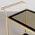 Italian Brass Bar Cart With Smoked Glass Shelves 1970s For Sale - Image 9 of 10