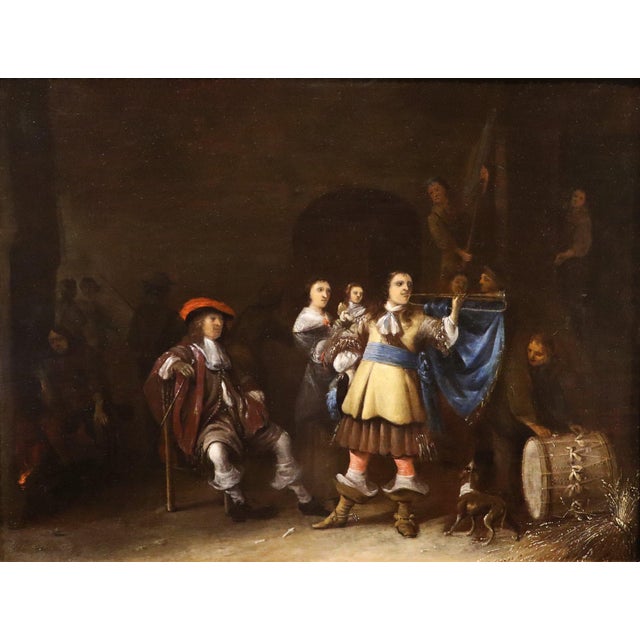 Anthony Palamedesz, Palamedesz Guardhouse, 1630, Oil on Board For Sale - Image 15 of 15