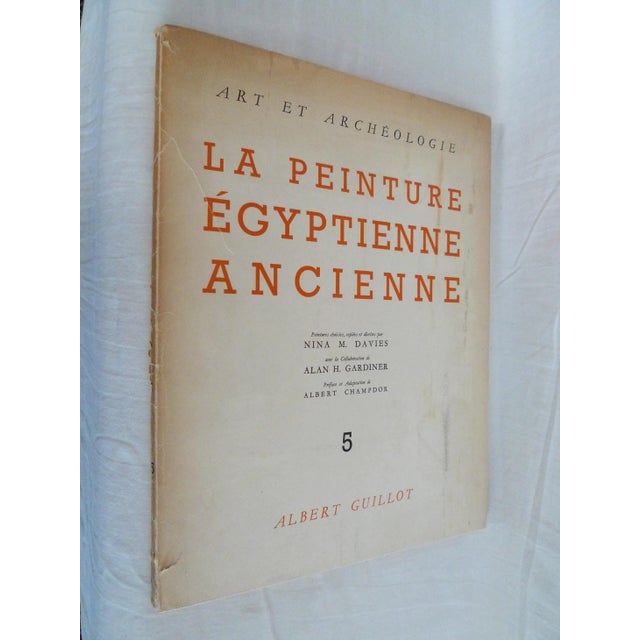 1950s Decorative and Illustrated Book, Nina Davies Et Al.'s Art Et Archeologie - La Peinture Egyptienne Ancienne, Cinquieme Album For Sale - Image 13 of 13