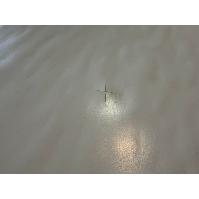 Metal Mr. Brown London "Armand" Stacked Gesso & Brass Round Dining Table For Sale - Image 7 of 10