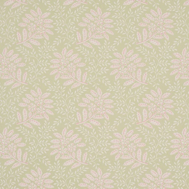 Sample - Schumacher Secret Garden Wallpaper in Green For Sale