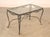 High Quality Glass Top Wrought Iron Patio Table. Table Skirt and Legs Feature leaf & Scroll Pattern. Glass Top Does Not...