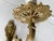 Gold Vintage Rococo Two-Arm Wall Lamp in Brass from Polam-Meos For Sale - Image 8 of 10
