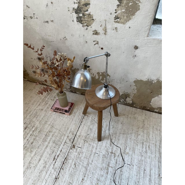 Industrial Bohemian Chrome Artisanal Table Lamp For Sale - Image 3 of 18