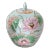 Light Blue Turquoise Ginger Jar With Flowers For Sale