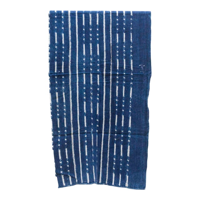 Sky View Indigo Mud Cloth For Sale