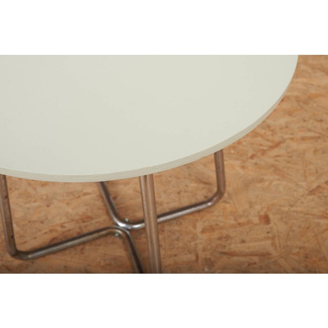 Model 1630 Table in Chrome-Plated Tubular Steel by Karel Ort for Gottwald, 1930. For Sale - Image 4 of 12