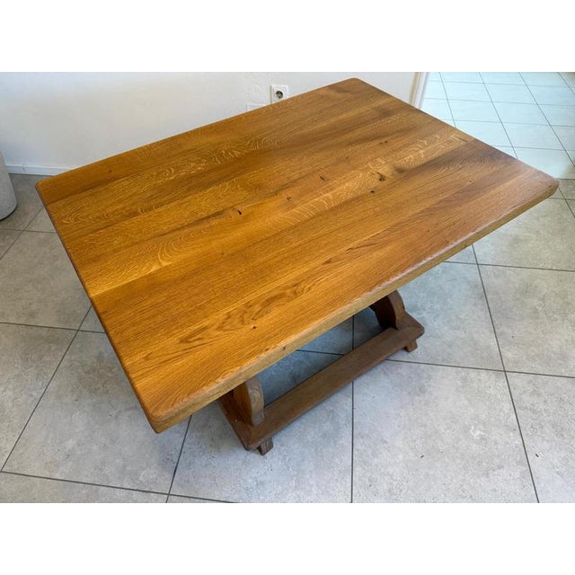 Antique Farmhouse Table in Oak Wood from Jogltisch For Sale - Image 9 of 13