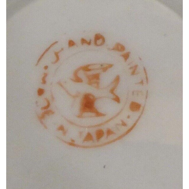 Ceramic 1930’s Japanese Art Deco Lustreware Porcelain Hand-Painted Leaf Motifs Candlesticks (Showa Period) - A Pair For Sale - Image 7 of 7