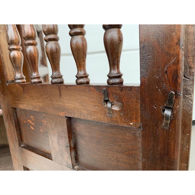 Spanish Chest of Drawers in Walnut, 1920s For Sale - Image 14 of 18