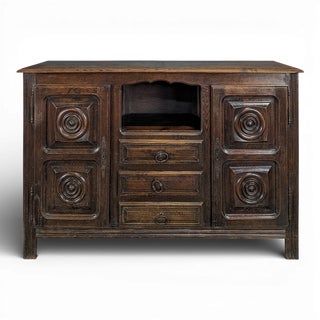 Brutalist Buffet in the spirit of Dudouyt For Sale