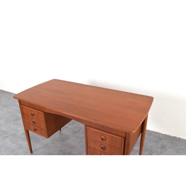 Mid-Century Modern Danish Teak Desk, 1960s For Sale - Image 15 of 18