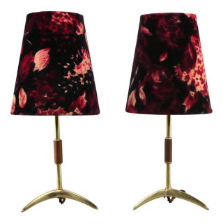Italian Table Lamps attributed to Rupert Nikoll, 1950s, Set of 2 For Sale