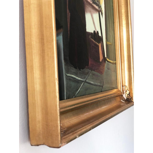 1940s Figurative Composition, 1940s, Oil Painting on Canvas, Framed For Sale - Image 5 of 15