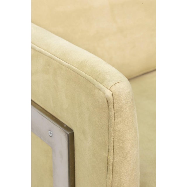 Beige Milo Baughman Cantilever T Back Lounge Chair for Thayer Coggin For Sale - Image 8 of 8