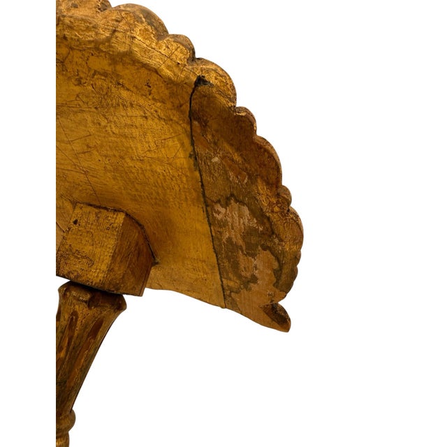 Wood 19th Century Carved Gilt Shell Music or Lectern For Sale - Image 7 of 8