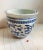 White Vintage Blue and White Extra Large Chinese Dragon Chinoiserie Porcelain Fishbowl Jardiniere Planter For Sale - Image 8 of 11