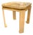 Pair of Italian MCM Parchment and Brass Side Tables For Sale