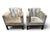 1950s Art Deco Scalloped Velvet Lounge Chairs and Sofa Set For Sale - Image 4 of 11
