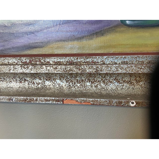 Original E. Nordmann French Framed Still-Life Oil Painting Cut Flower Spring Bouquet For Sale - Image 11 of 12