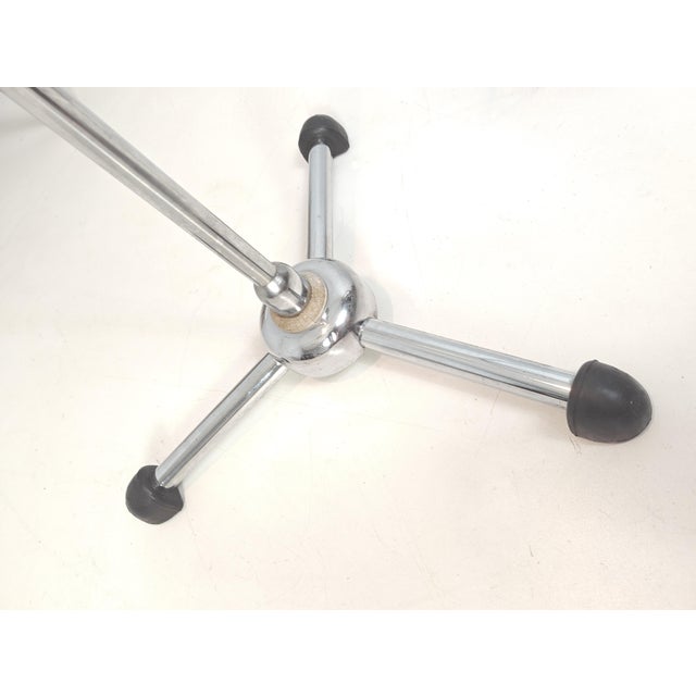 Silver Art Deco Bauhaus Chrome-Metal Gooseneck Floor Lamp by Christian Dell for Maquet, 1930s For Sale - Image 8 of 18