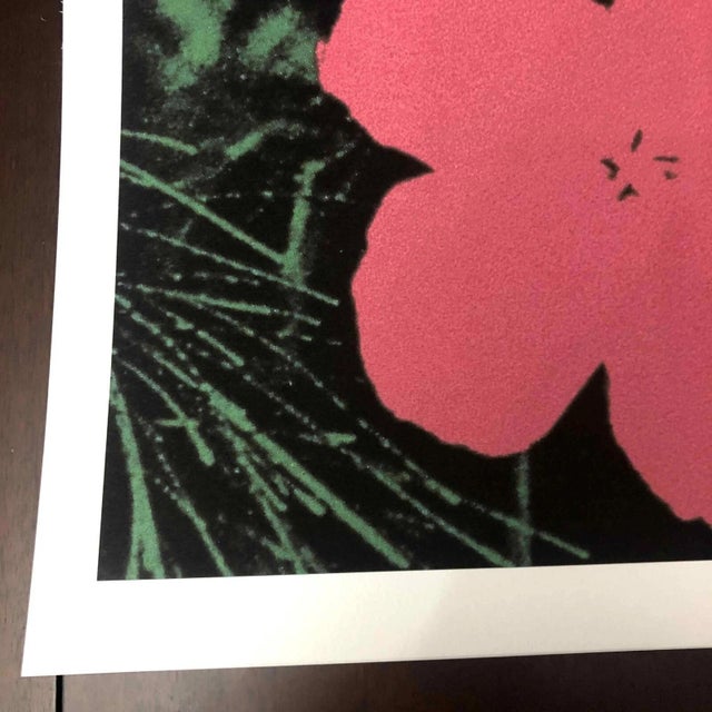 1990s After Andy Warhol "Poppy Flowers" Lithograph For Sale - Image 4 of 11