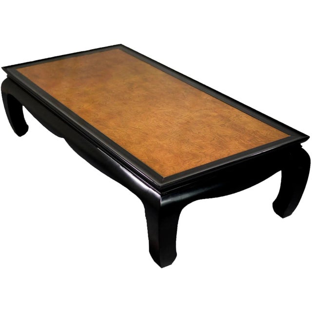 1970s Chin Hua Burled Wood Coffee Table by Century Furniture Ray Sabota For Sale - Image 10 of 10