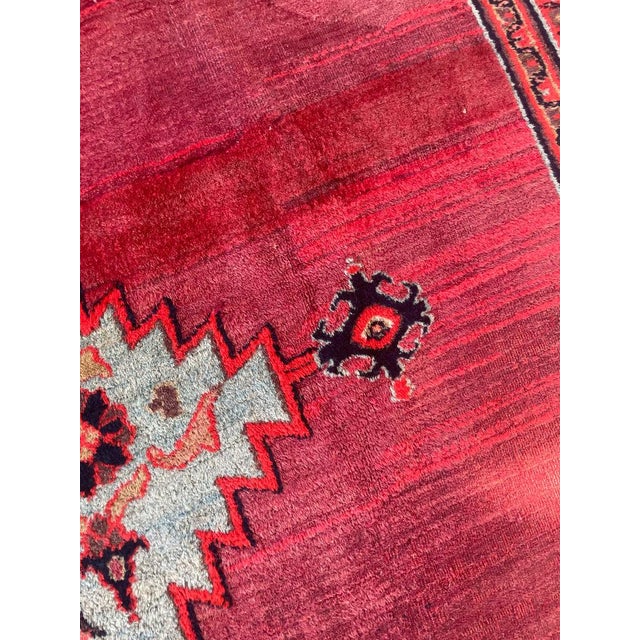 Red PALATIAL ANTIQUE CARPET Northeast Khorrassan Gem with Smokey Wine, Rug 13.2 x 15.7 For Sale - Image 8 of 17