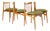 Mid-Century Modern Italian Wood Dining Chairs, 1960s, Set of 4 For Sale