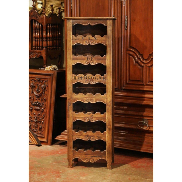 Louis Xv Carved 28 Wine Bottle Holder Cabinet With Vin De