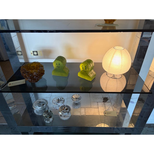 Directional 1970s Paul Evans Style Patchwork Chrome and Glass Etagere for Directional Furniture, Attributed For Sale - Image 4 of 12