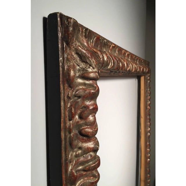 Vintage 20th Century Italian Decorator Frame Mirror Baroque Style For Sale - Image 4 of 9