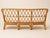 Wood Vintage Coastal Rattan Sofa With Hand-Lashed Leather Bindings (No Cushion) For Sale - Image 7 of 12