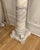 Stone Carrara Marble Bust and Pedestal 6’ c.1900’s For Sale - Image 7 of 8
