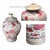 American William Morris "Cray" Pattern Table Lamp in Lavender and Gold Accents. For Sale - Image 3 of 3