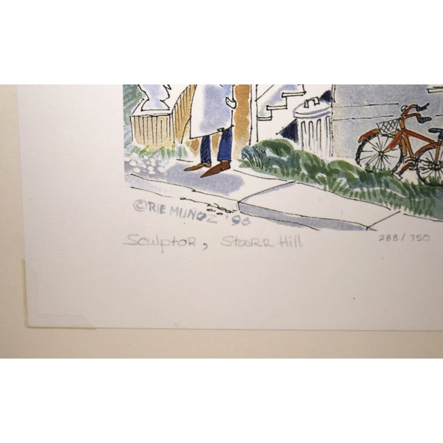 Paper Original 1996 Limited Edition Rie Munoz Signed Numbered Sculptor Starr Art Print For Sale - Image 7 of 10