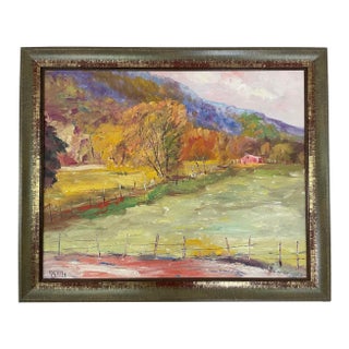George Gallo Landscape 2007, Original Oil on Canvas Framed For Sale