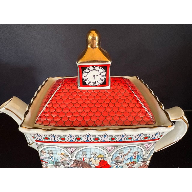 1940s 1940s A Day at the Races Teapot Windsor Made in England by Sadler Company For Sale - Image 5 of 8