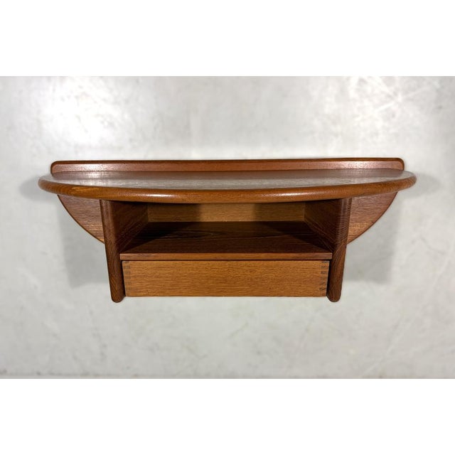 Teak Wall Console by Kai Kristiansen for Vildbjerg Møbelfabrik, 1960s For Sale - Image 18 of 18