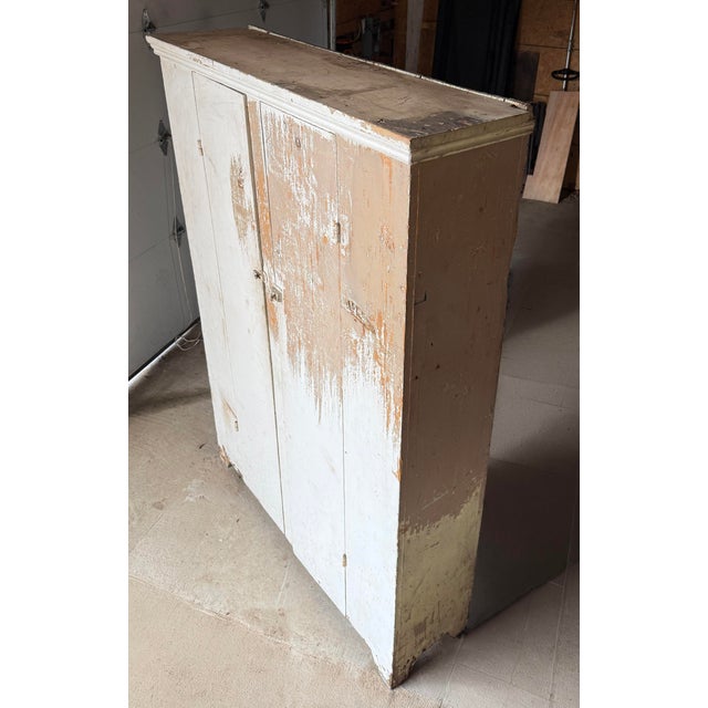 Antique Primitive Farmhouse Cupboard – 19th Century Country Cabinet For Sale - Image 4 of 18