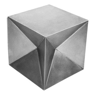 Alea Decorative Small Object 2 in Brushed Stainless Steel by Valeria Vasi For Sale