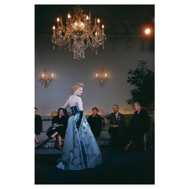 Slim Aarons, Fashion at Hartnells, Estate Stamped Photographic Print, 1955 / 2020s For Sale