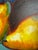 Late 20th Century Expressionism Still Life "Pears" Original Oil Painting on Canvas For Sale - Image 9 of 12