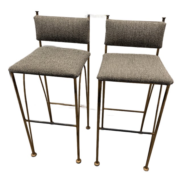 Vintage Mid-Century Modern Counter Stools For Sale