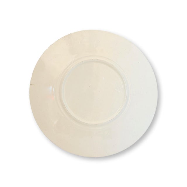 Cream Antique French Majolica Artichoke Plates, Set of 4 For Sale - Image 8 of 11