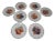 1950s Assorted Bavarian Fruit Plates - Set of 8 For Sale