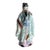 Hand Painted Chinese Ceramic Figurine of Shou Xing, God of Longevity For Sale