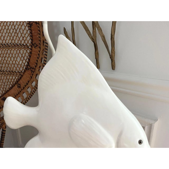 1970s Ceramic Fish Lamp For Sale - Image 6 of 18