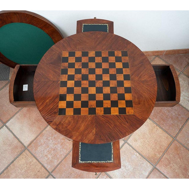 Antique Napoleon III Coffee Table in Fine Exotic Woods with Gilt Bronze Inlays, France, 19th Century For Sale - Image 3 of 6